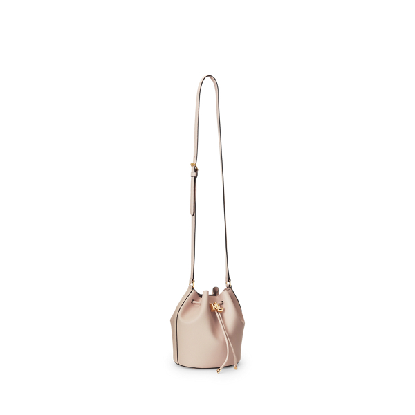 Blush Leather Medium Andie Drawstring Bag Lauren 3