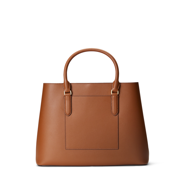 Smooth Leather Large Marcy Satchel