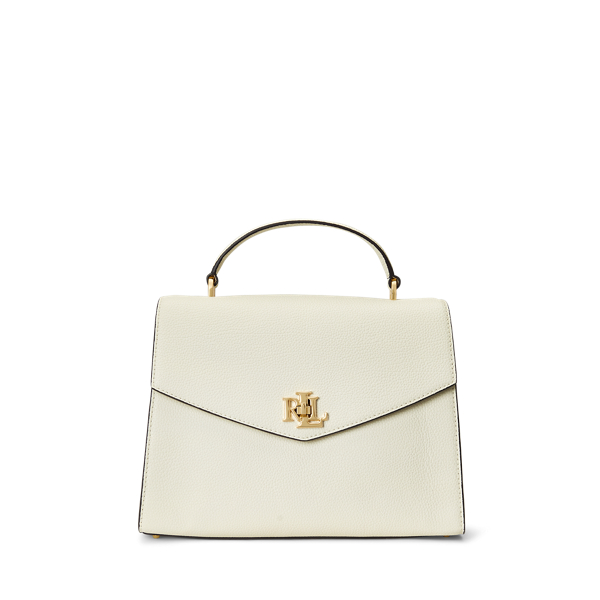 Ralph lauren pebbled leather medium satchel deals