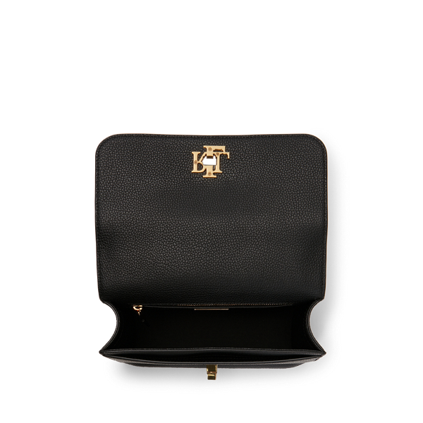 Pebbled Leather Medium Sophee Bag Lauren en Black 4