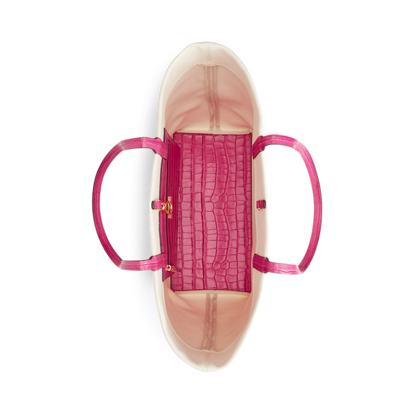 Natural/Nouveau Bright Pi Canvas Large Goldie Tote Lauren 4