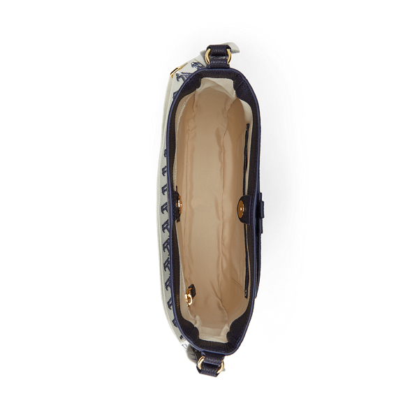 Lauren Navy Pebbled Leather Cameryn Crossbody Lauren 5