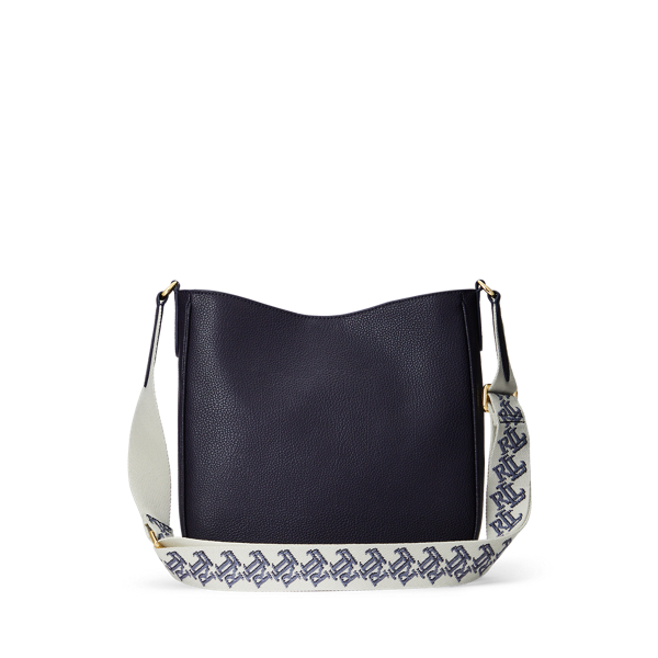 Lauren Navy Pebbled Leather Cameryn Crossbody Lauren 6