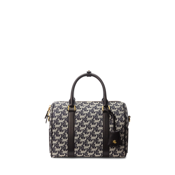 Monogram Jacquard Medium Kaden Satchel Lauren 1
