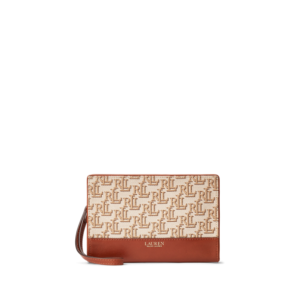 Kleine Jacquard-Pochette mit Monogramm Lauren in 1