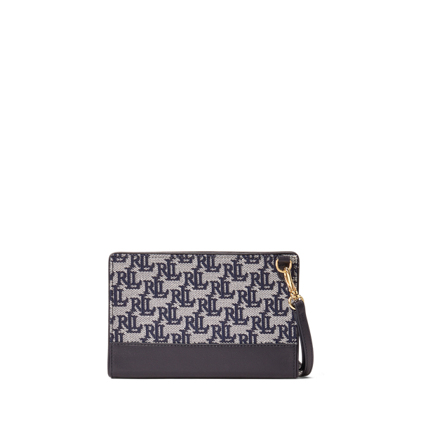 Lauren Navy Monogram Jacquard Small Pouch Lauren 2