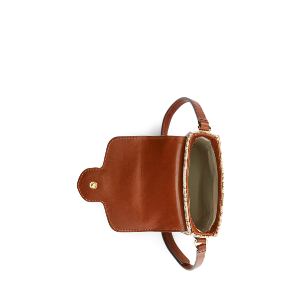 Khaki/Lauren Tan Monogram Jacquard Phone Crossbody Bag Lauren 5