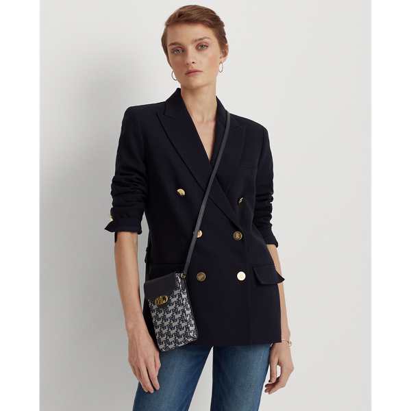 Pochette telephone &agrave; bandouli&egrave;re Lauren en Lauren Navy 6