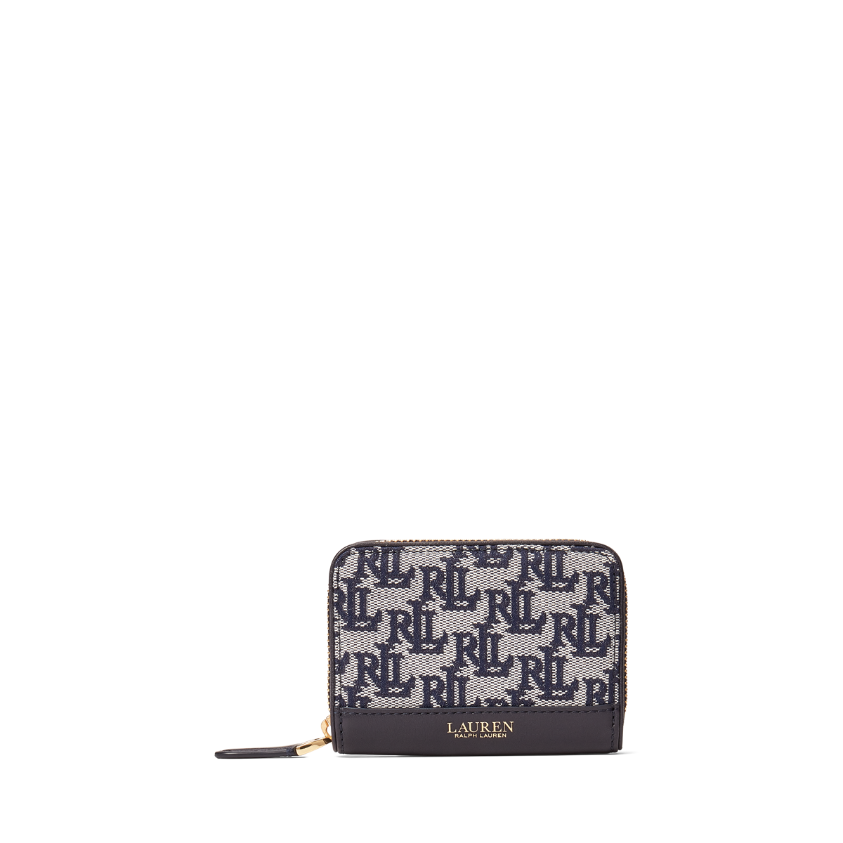 特価！Polo Ralph Lauren Floral Monogram Jacquard Zip Wallet Monogram Jacquard Zip Wallet