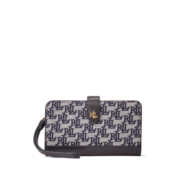 Monogram Jacquard Tech Wristlet Lauren 1
