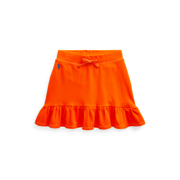 Ruffled Stretch Mesh Skort Girls 7-16 1