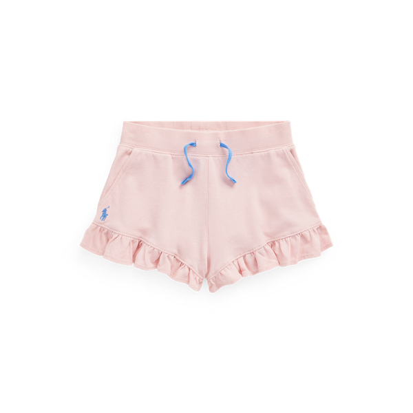 Ruffled Cotton Mesh Short Girls 7-16 1