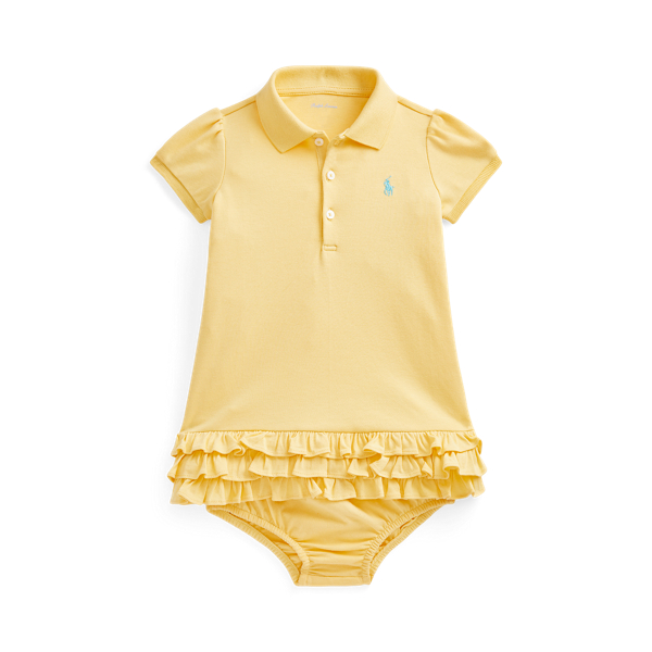 Soft Cotton Polo Dress & Bloomer Baby Girl 1
