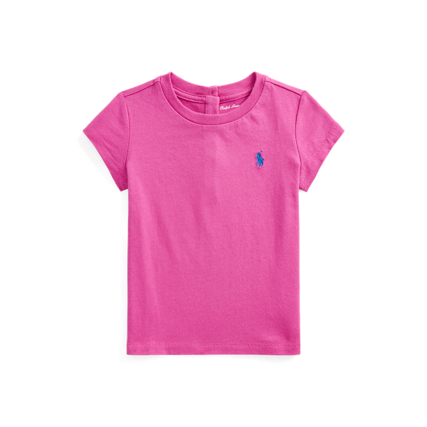 Katoenen jersey T-shirt met ronde hals