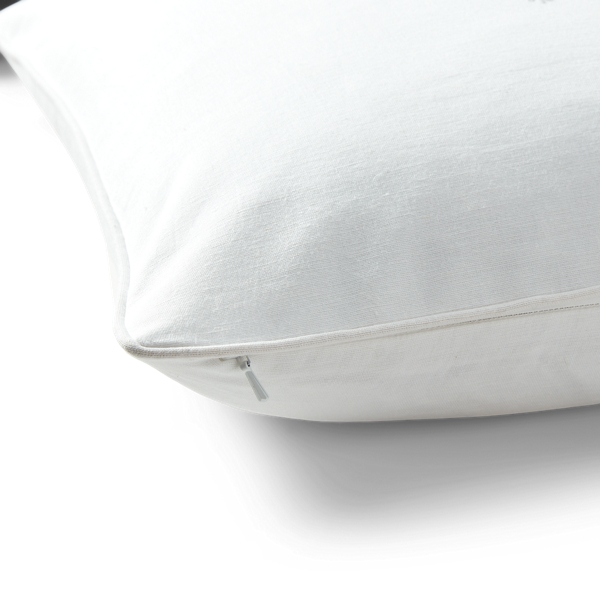 Off White And Grey Carolyne Monogram Throw Pillow Lauren Home 2