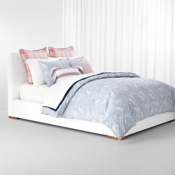 Blue Multi Karina Paisley Duvet Cover Set Lauren Home 8