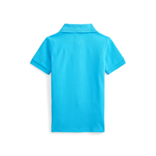 Cove Blue Cotton Mesh Polo Shirt Baby Boy 2