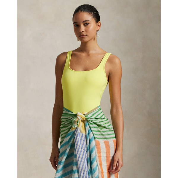 Scoop back one piece swimsuit online