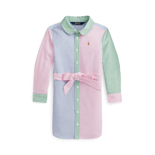 Chemisier patchwork in seersucker Girls 1.5-6.5 Years in 1