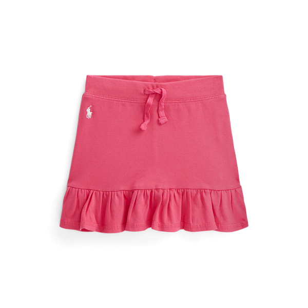 Ruffled Stretch Mesh Skort Girls 2-6x 1