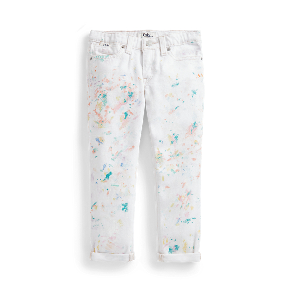 Paint-Splatter Astor Slim Boyfriend Jean for Children Ralph