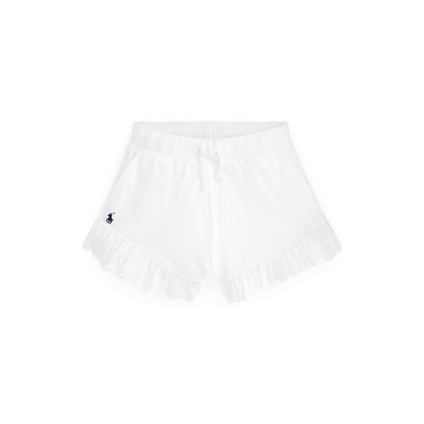 Met oogjes geborduurde mesh short GIRLS 1.5-6.5 YEARS in 1