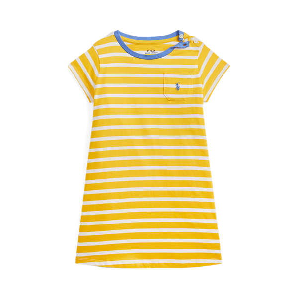 Striped Cotton Jersey T-Shirt Dress