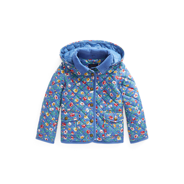 Floral Water-Resistant Barn Jacket GIRLS 1.5-6.5 YEARS 1