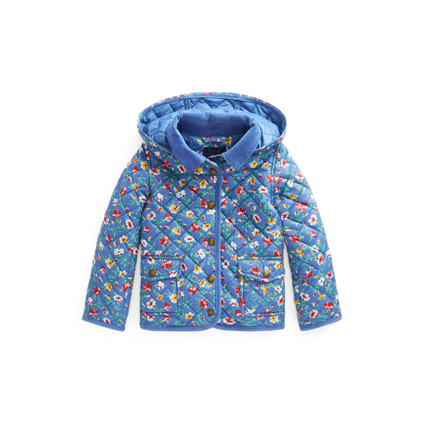 Floral Water Resistant Barn Jacket for Children Ralph Lauren CL