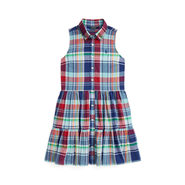 Katoenen madras overhemdjurk