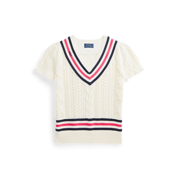 Ruffled Short-Sleeve Cricket Sweater Girls 7-16 1