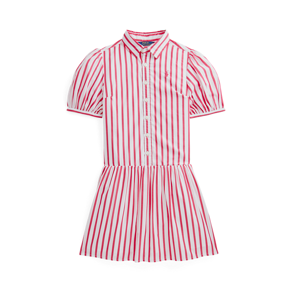 Vestido camisero de popelina de algod&oacute;n