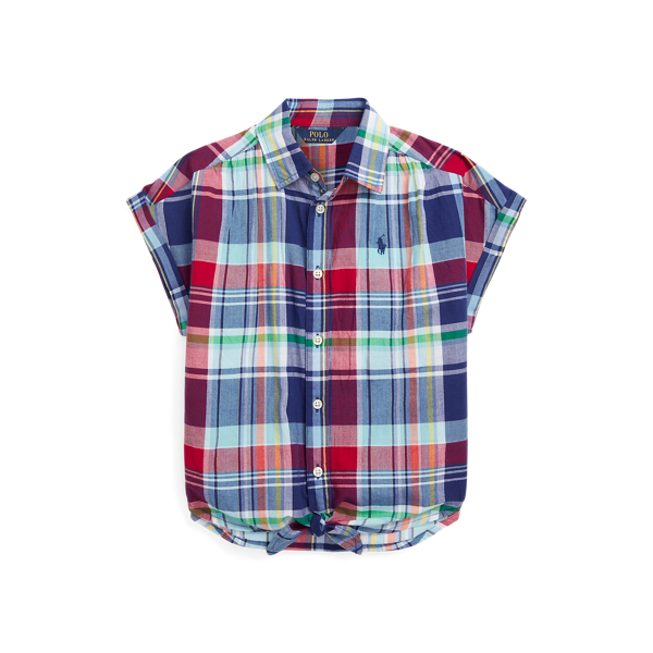Camisa de manga curta, tecido Madrasta