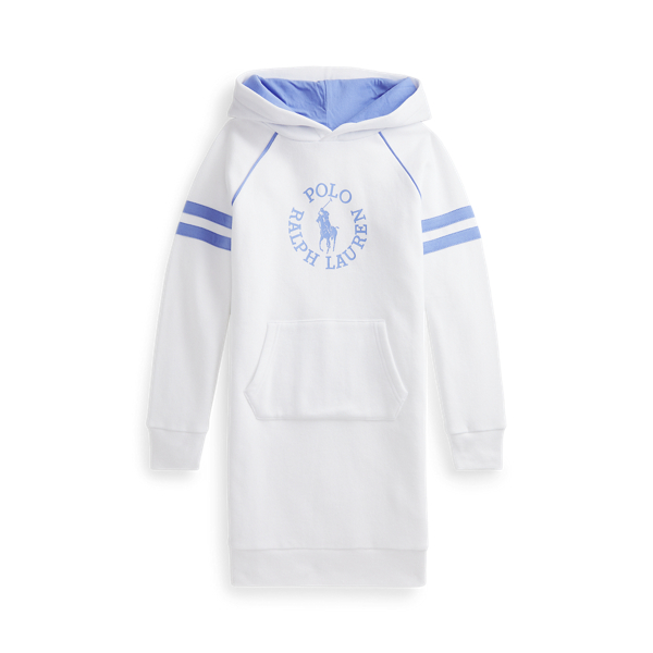 Fleece hoodie-jurk met Big Pony Girls 7-14 Years in 1