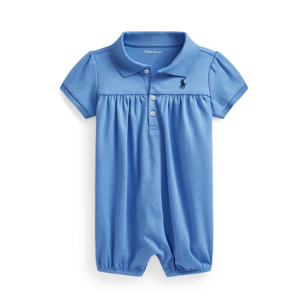 Cotton Interlock Bubble Shortall Baby Girl 1