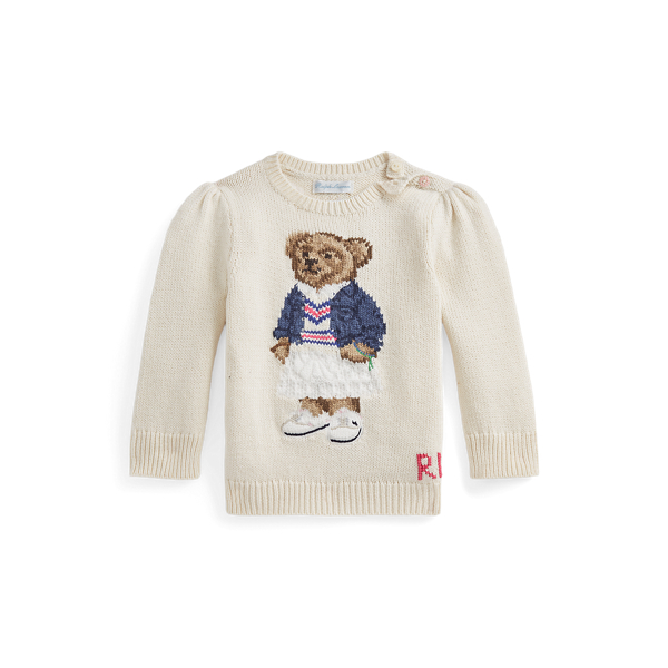 Maglia in cotone Polo Bear Baby Girl in 1