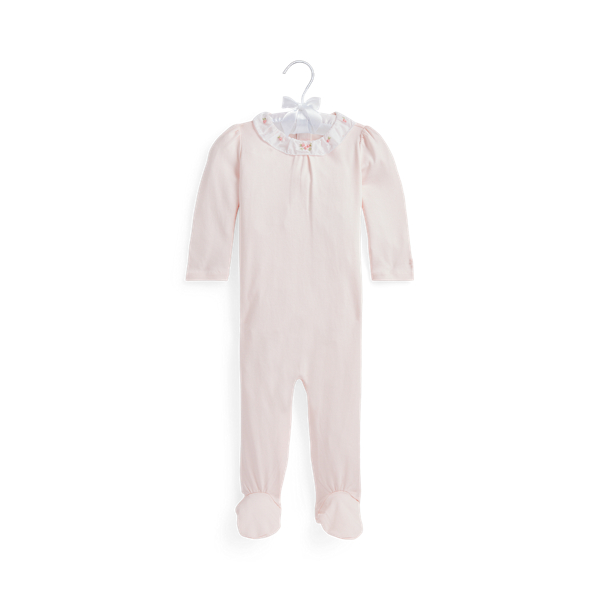 Tutina in interlock di cotone Baby Girl in 1