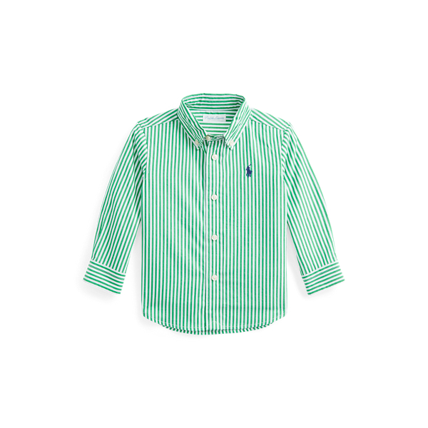 Striped Cotton Poplin Shirt Baby Boy 1