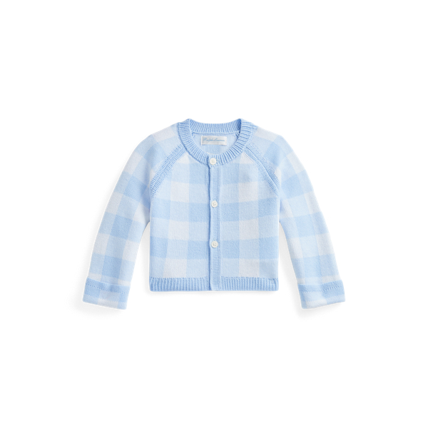 Cardigan in cotone vichy Baby Boy in 1
