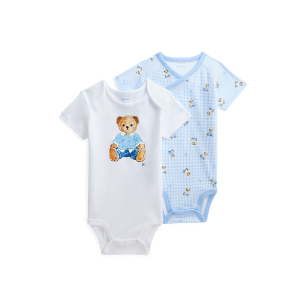 Polo Bear Cotton Bodysuit 2-Pack Baby Boy 1