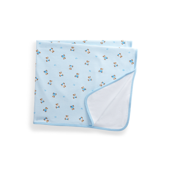 Couverture Polo Bear interlock de coton