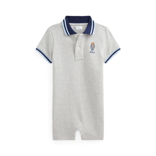 Tutina Polo Bear in piqu&eacute; di cotone Baby Boy in 1