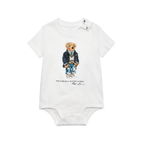 Polo Bear Cotton Jersey Bodysuit Baby Boy 1