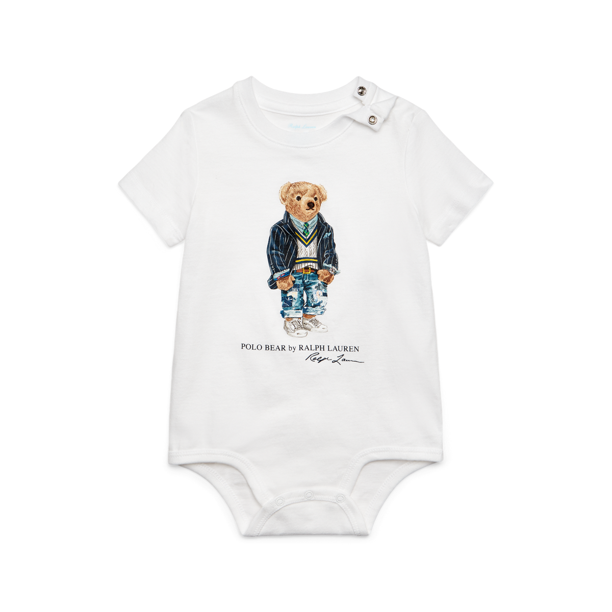 Baby Boy Camiseta Ralph Lauren Con Osito Polo Para Niño 6-14 Años