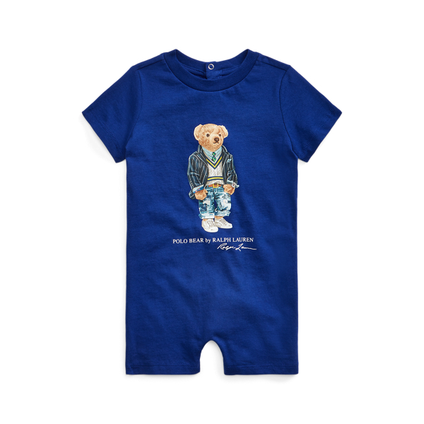 Polo Bear Cotton Jersey Shortall Baby Boy 1