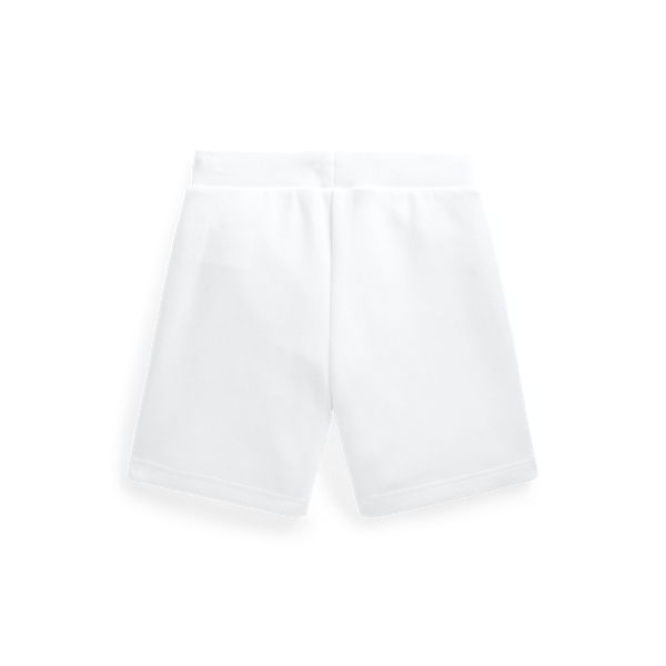 White Multi Logo Double-Knit Short Boys 2-7 2