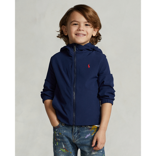 Newport Navy/Rugby Royal Stretch Hooded Jacket Boys 2-7 5