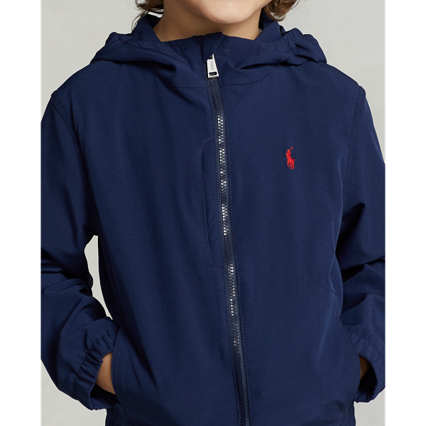 Newport Navy/Rugby Royal Stretch Hooded Jacket Boys 2-7 7