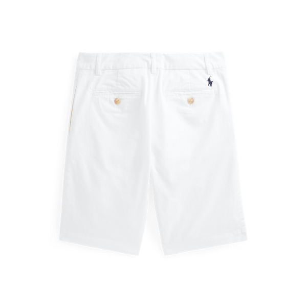 White Straight Fit Flex Abrasion Twill Short Boys 8-20 for back to school 2