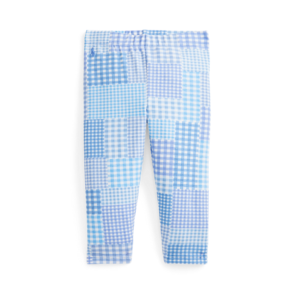 Gingham Stretch Jersey Legging Baby Girl 1